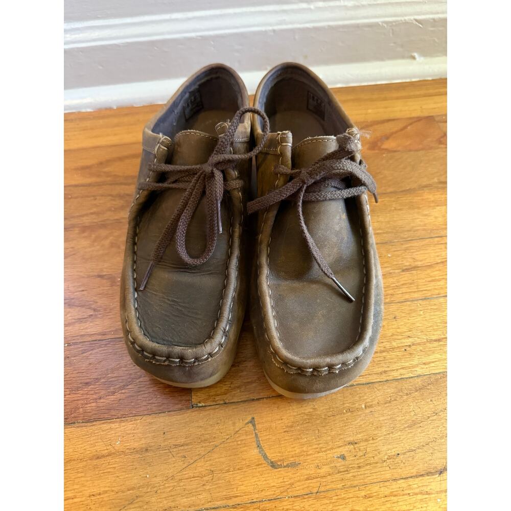 Clark’s wallabees brown leather shoes women’s size 8.5